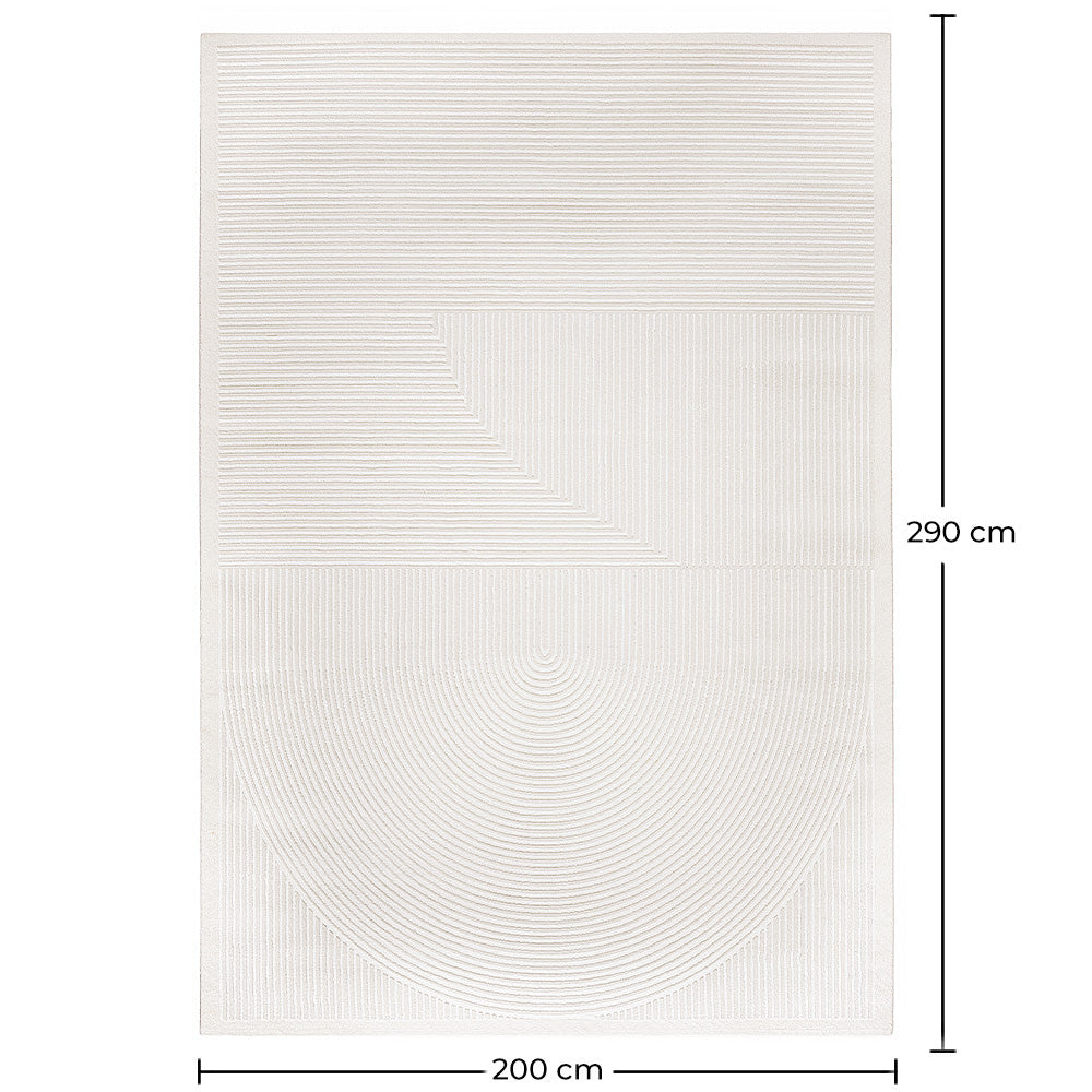 Rug Large Contemporary Modern Design - Beige (290x200 cm) - Dubisa