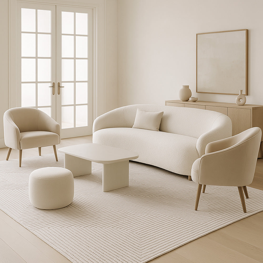 Rug Large Contemporary Modern Design - Beige (290x200 cm) - Marcellum