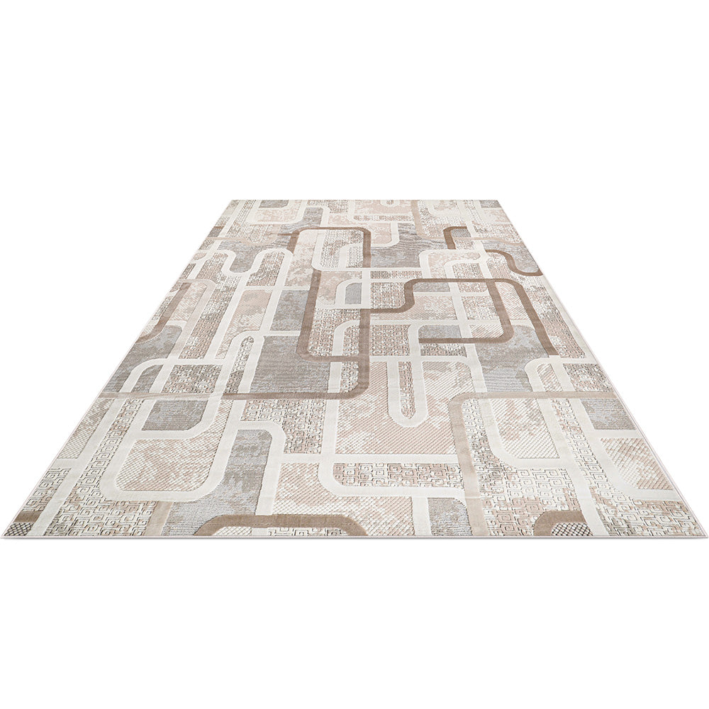 Rug Large Contemporary Modern Design - Beige (290x200 cm) - Ornate