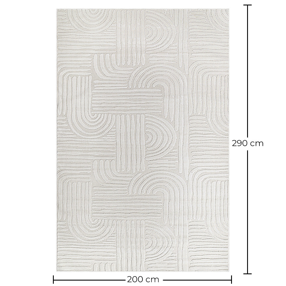 Rug Large Contemporary Modern Design - Beige (290x200 cm) - Arcus