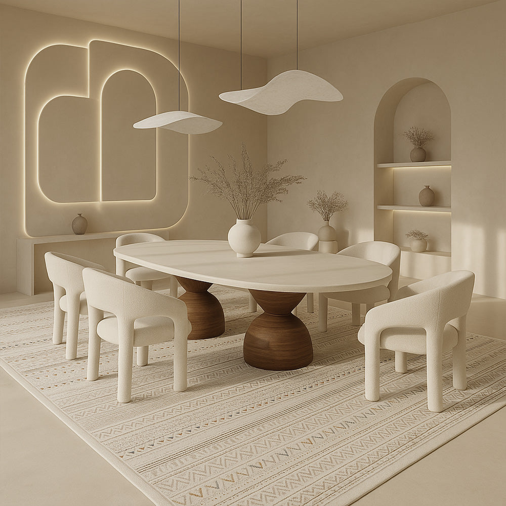 Rug Large Contemporary Modern Design - Beige (290x200 cm) - Ferrum