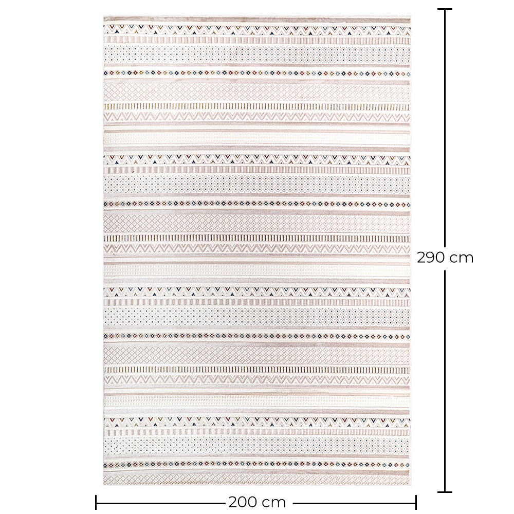 Teppe stort moderne design - beige (290 x 200 cm) - Ferrum – for stue og soverom – RugRoyal