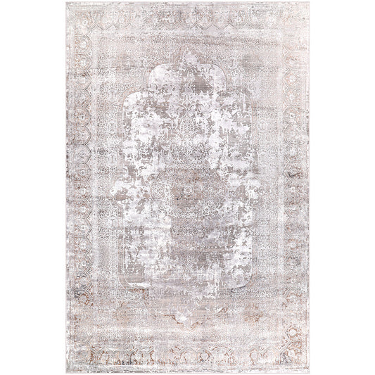 Tapete oriental vintage para sala de estar – Tapete bege (240 x 340 cm) – para sala de estar e quarto – Bastion – RugRoyal