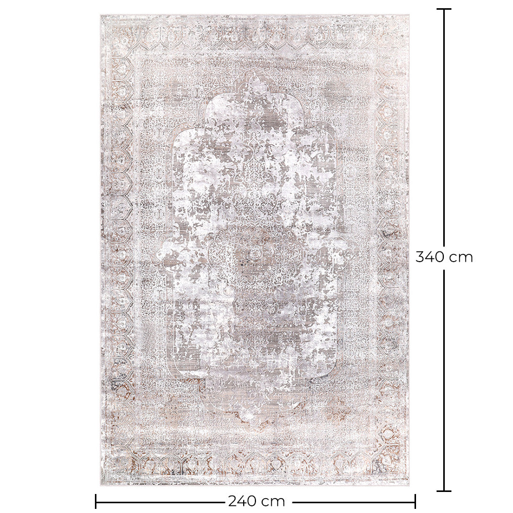 Vintažinis rytietiškas kilimas svetainei – smėlio spalvos kilimas (240 x 340 cm) – svetainei ir miegamajam – Bastion – RugRoyal