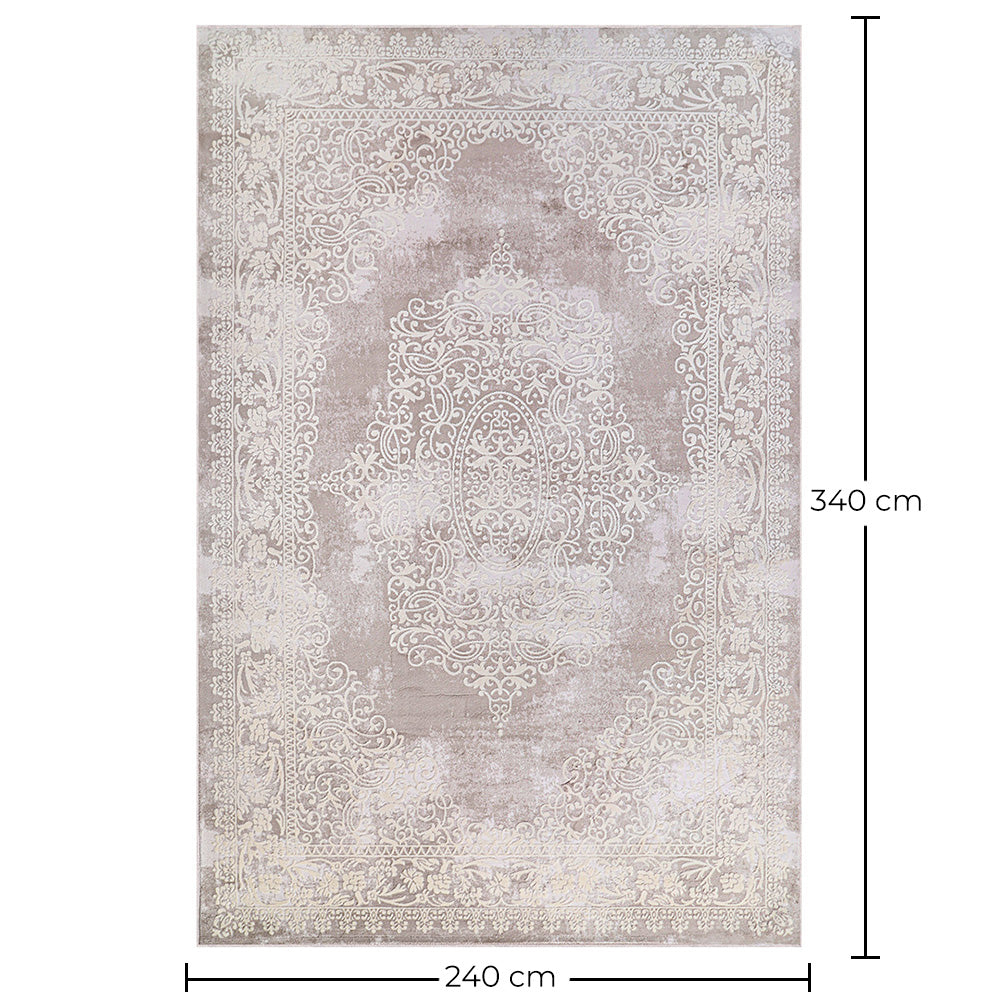 Vintage austrumu paklājs viesistabai – bēšs paklājs (200 x 290 cm) – viesistabai un guļamistabai – Ondine – RugRoyal