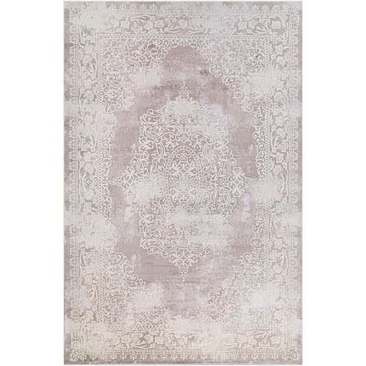 Vintage Oriental Rug for Living Room – Beige Carpet (240 x 340 cm) – for Living Room and Bedroom – Ondine – RugRoyal