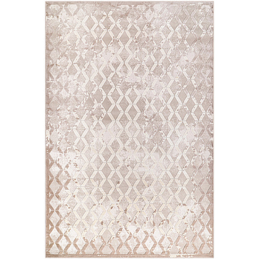 Tapete vintage moderno para sala de estar – Tapete bege (200 x 290 cm) – para sala de estar e quarto – Citron – RugRoyal