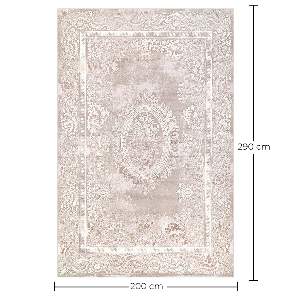 Vintage austrumu paklājs viesistabai – bēšs paklājs (290 x 200 cm) – viesistabai un guļamistabai – Embla – RugRoyal