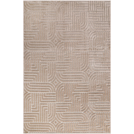 Vloerkleed Large Contemporary Modern Design - Beige (290 x 200 cm) - Rococo – for Living Room and Bedroom – RugRoyal