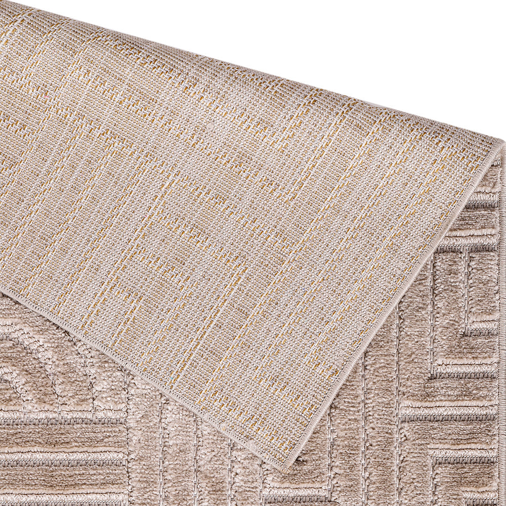 Rug Large Contemporary Modern Design - Beige (290x200 cm) - Rococo