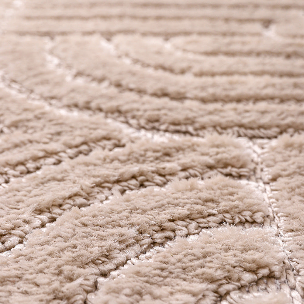 Rug Large Contemporary Modern Design - Beige (290x200 cm) - Rococo