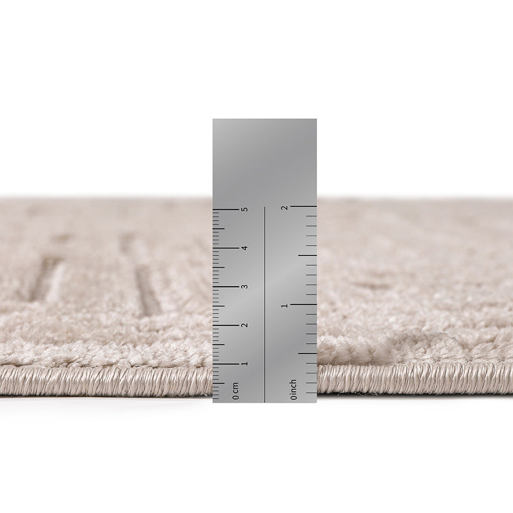 Rug Large Contemporary Modern Design - Beige (290x200 cm) - Rococo