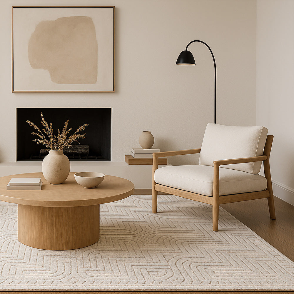 Rug Large Contemporary Modern Design - Beige (160x230 cm) - Rosella