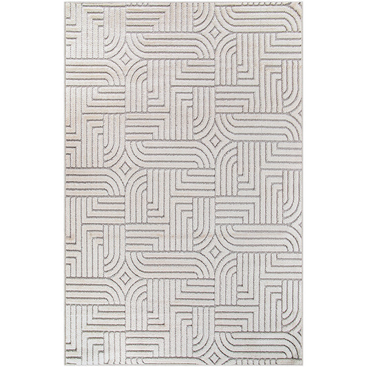 Tapete Grande Contemporâneo Moderno - Bege (160 x 230 cm) - Rosella – para Sala de Estar e Quarto – RugRoyal