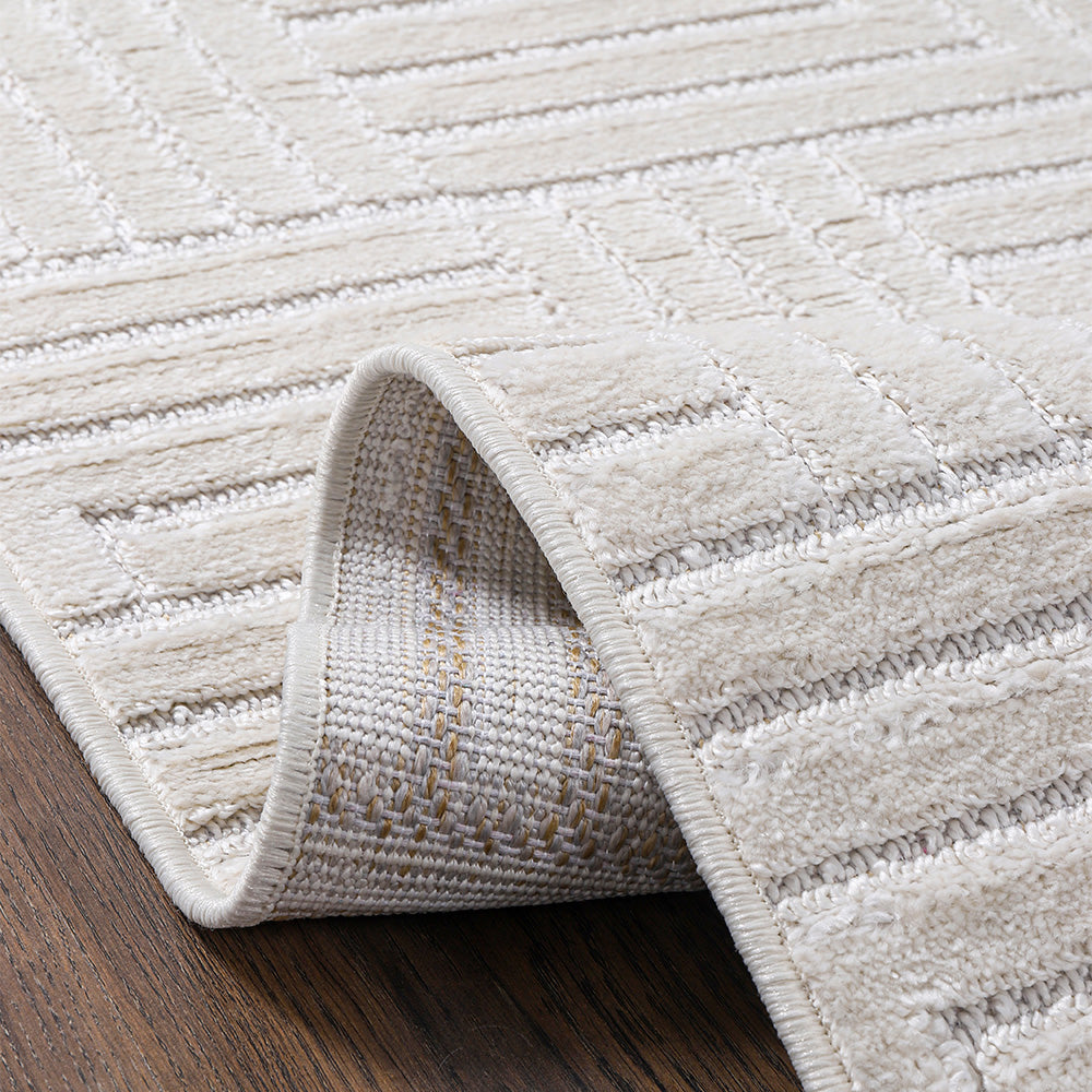 Rug Large Contemporary Modern Design - Beige (290x200 cm) - Rosella
