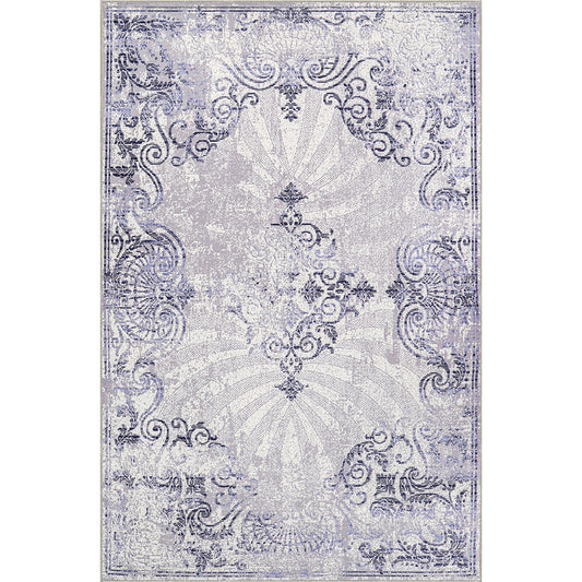 Tapete Oriental Vintage para Sala de Estar – Tapete Multicolorido com Aspeto Envelhecido (290 x 200 cm) – para Sala de Estar e Quarto – Rococó – RugRoyal