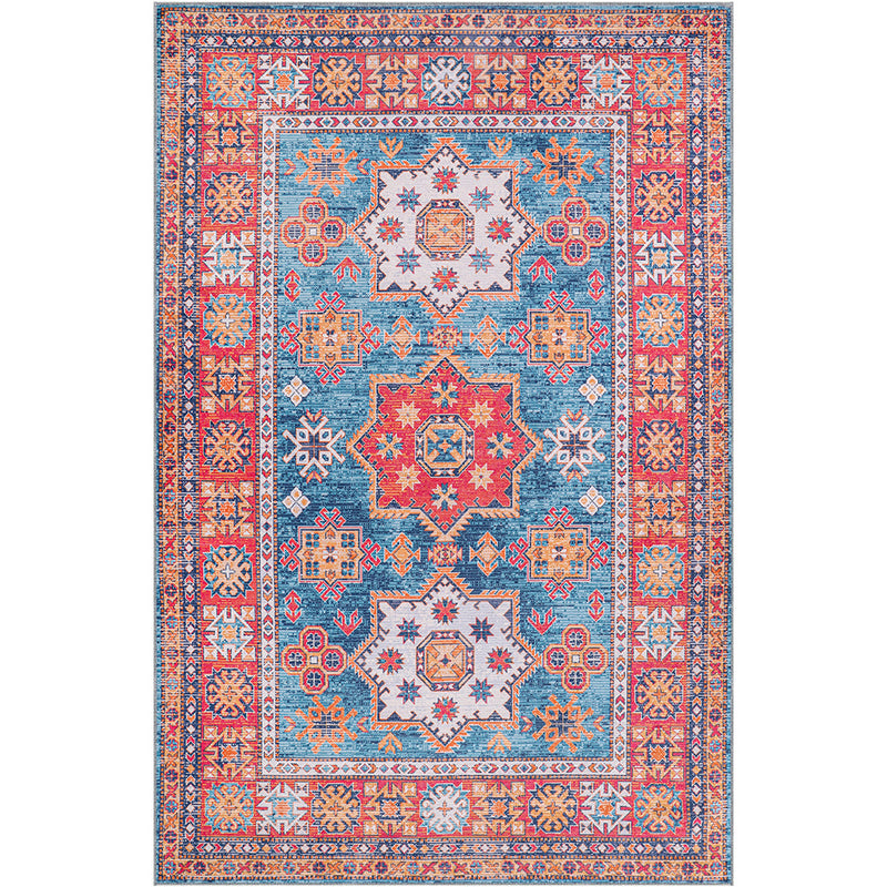 Vintage Oriental Rug for Living Room – aged-look Multicolour Carpet (290 x 200 cm) – for Living Room and Bedroom – Fauna – RugRoyal