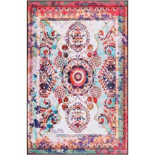 Vintage orientalsk tæppe til stuen – flerfarvet tæppe (290 x 200 cm) – til stue og soveværelse – Sadova – RugRoyal