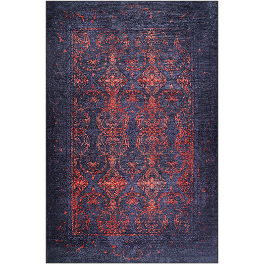 Vintage Oriental Rug for Living Room – Multicolour Carpet (290 x 200 cm) – for Living Room and Bedroom – Batuk – RugRoyal