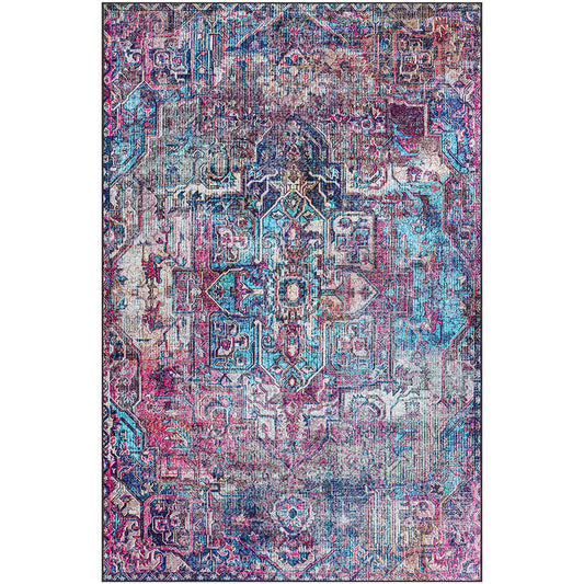 Vintage orientalny dywan do salonu – wielokolorowy dywan (290 x 200 cm) – do salonu i sypialni – Abyss – RugRoyal