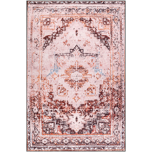 Vintage orientalsk tæppe til stuen – flerfarvet tæppe (290 x 200 cm) – til stue og soveværelse – Calona – RugRoyal