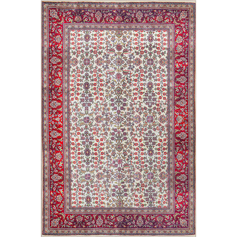 Vintage Oriental Rug for Living Room – aged-look Multicolour Carpet (290 x 200 cm) – for Living Room and Bedroom – Rosetta – RugRoyal
