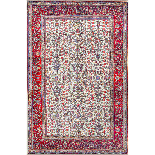 Vintage Oriental Rug for Living Room – aged-look Multicolour Carpet (290 x 200 cm) – for Living Room and Bedroom – Rosetta – RugRoyal