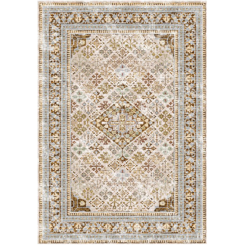 Vintage Oriental Rug for Living Room – aged-look Brown Carpet (290 x 200 cm) – for Living Room and Bedroom – Lyo – RugRoyal