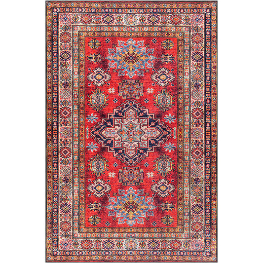 Vintage Oriental Rug for Living Room – Multicolour Carpet (290 x 200 cm) – for Living Room and Bedroom – Tyna – RugRoyal