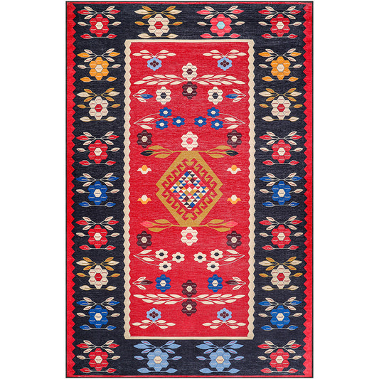 Vintage Oriental Rug for Living Room – aged-look Multicolour Carpet (290 x 200 cm) – for Living Room and Bedroom – Euphoria – RugRoyal