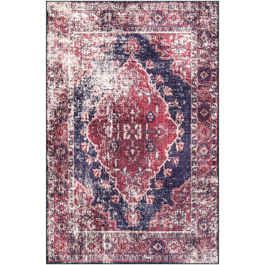 Vintage oriental rug for Living Room – Multicolour Carpet (290 x 200 cm) – for Living Room and Bedroom – Solstice – RugRoyal