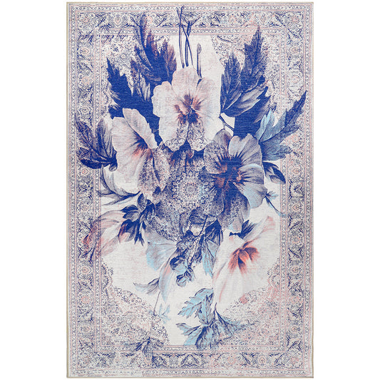 Tapis oriental vintage pour salon – tapis multicolore aspect vieilli (290 x 200 cm) – pour salon et chambre – Amadora – RugRoyal