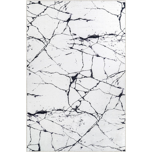 Grote Vloerkleed met Modern Design Marmer Effect – (290 x 200 cm) – voor Woonkamer en Slaapkamer – Calico – RugRoyal