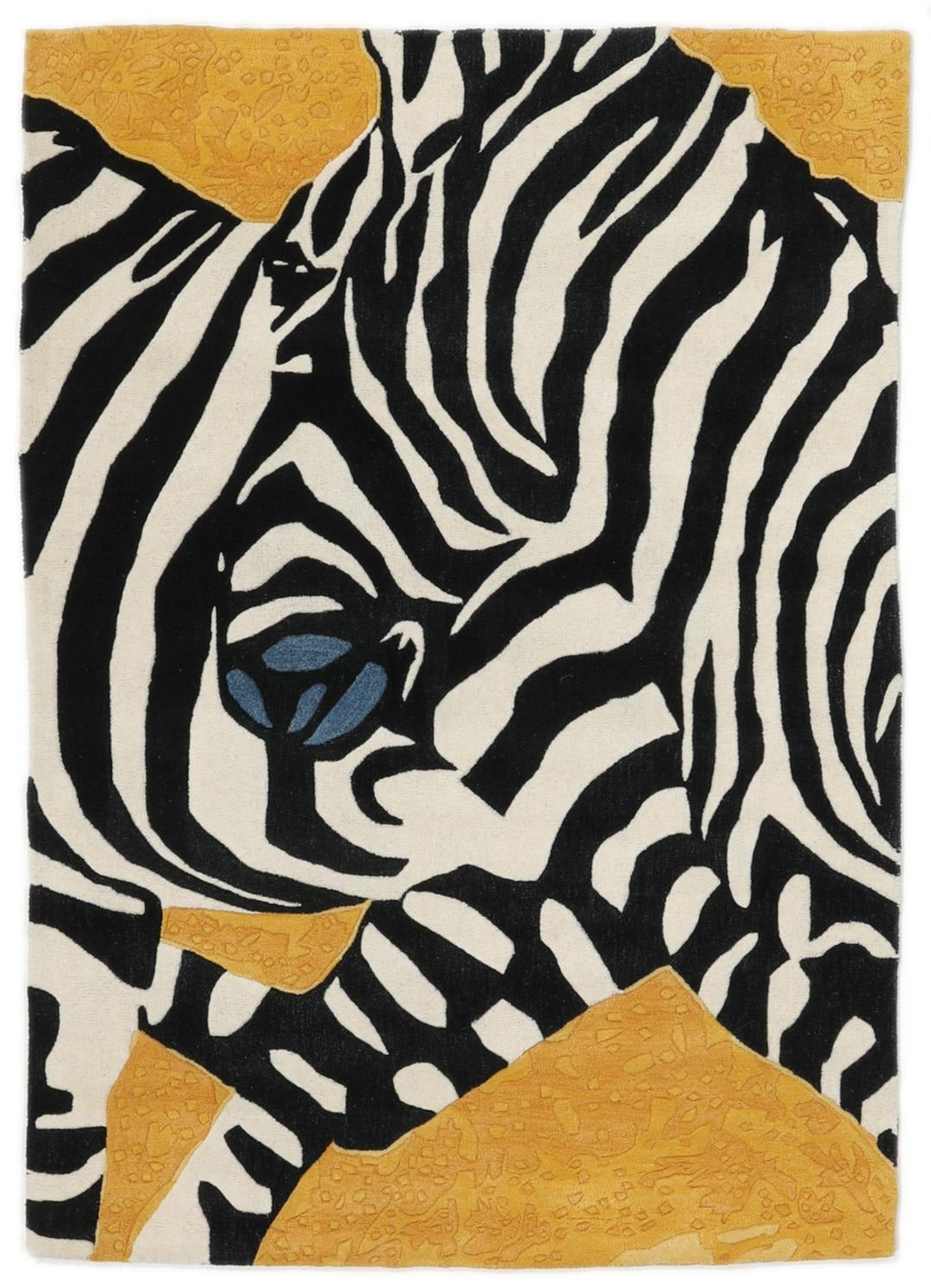 Tapete de Lã Amarelo Zebra 2018