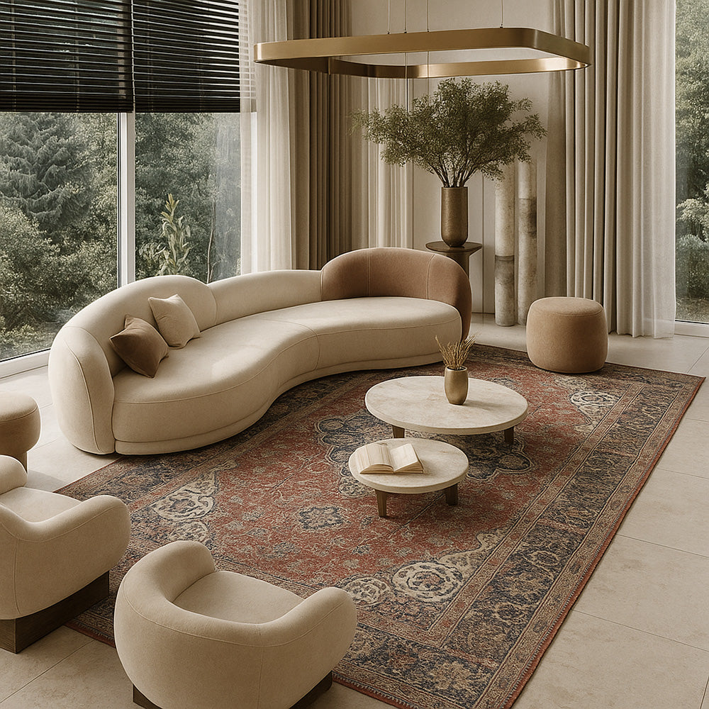 Vintage Oriental Carpet - (290x200 cm) - Jakym