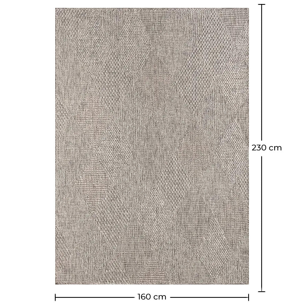 Large Contemporary and Modern Design Rug - Beige (160x230 cm) - Ina