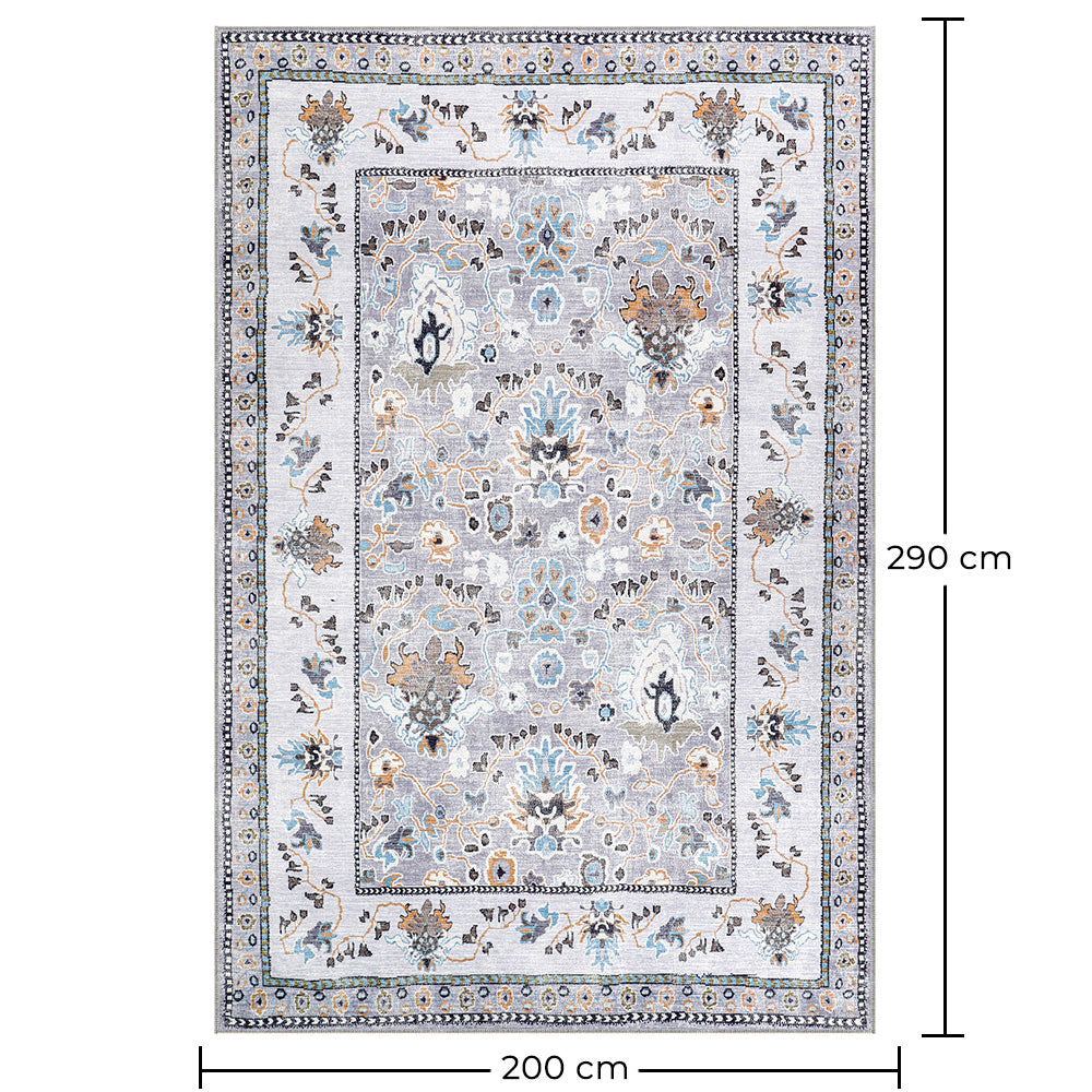 Vintage idamaine vaip elutoale – vanutatud välimusega mitmevärviline vaip (290 x 200 cm) – elutuppa ja magamistuppa – Temora – RugRoyal