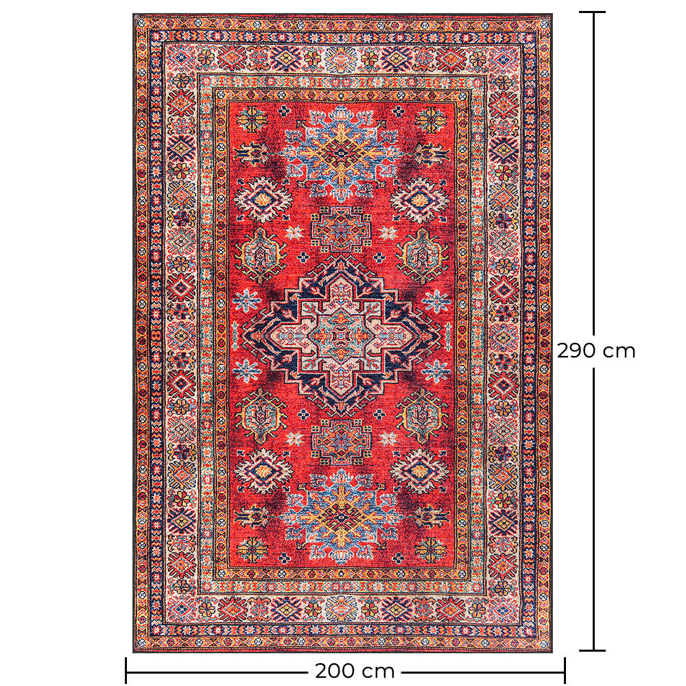 Vintage orijentalni tepih za dnevnu sobu – višebojni tepih (290 x 200 cm) – za dnevnu sobu i spavaću sobu – Tyna – RugRoyal