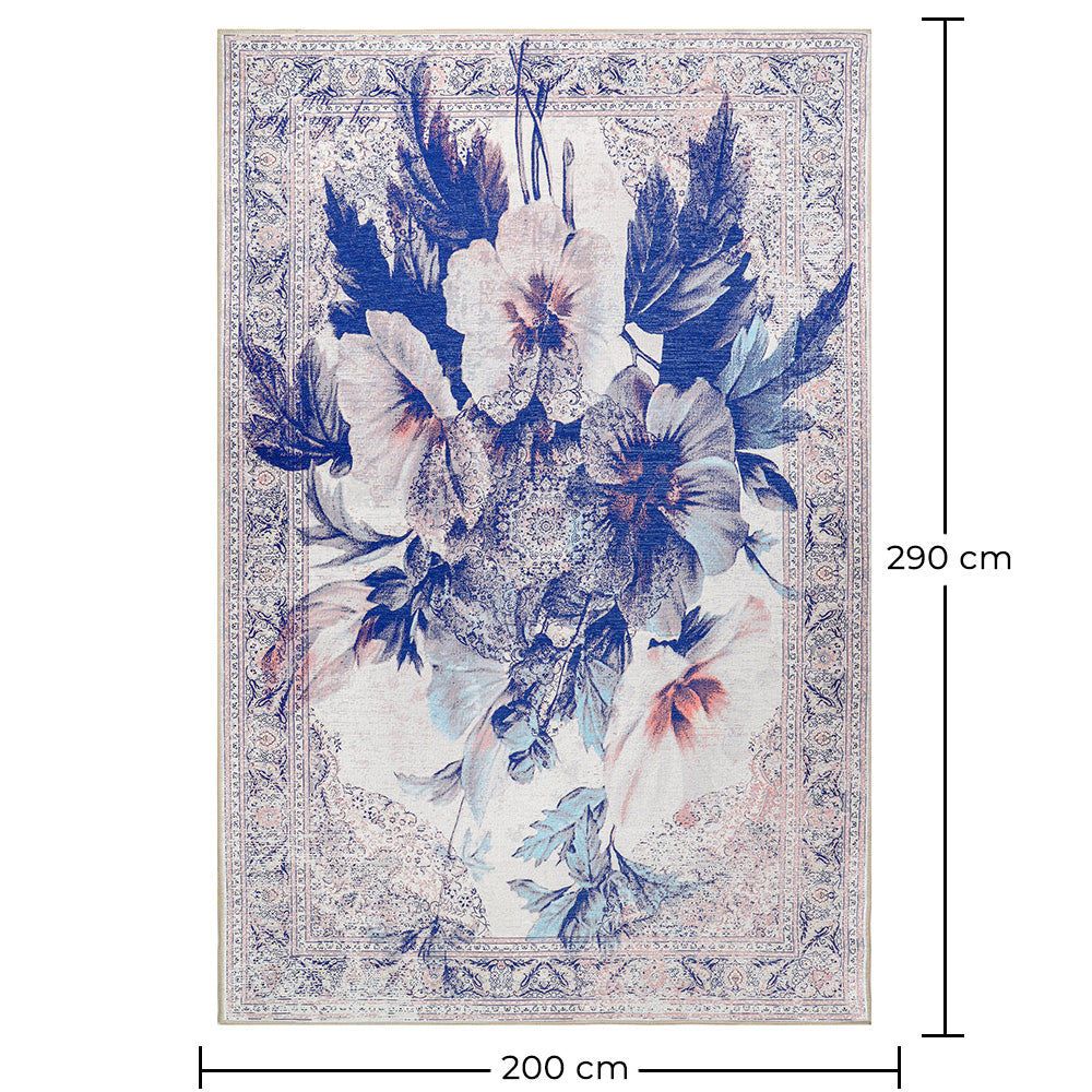 Senovinio stiliaus rytietiškas kilimas svetainei – senovinio vaizdo daugiak spalvų kilimas (290 x 200 cm) – svetainei ir miegamajam – Amadora – RugRoyal