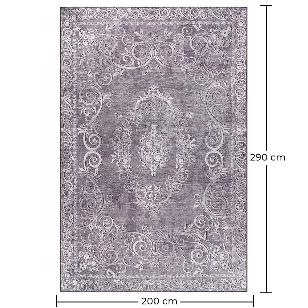 Vintage austrumu paklājs viesistabai – pelēks paklājs (290 x 200 cm) – viesistabai un guļamistabai – Elysium – RugRoyal