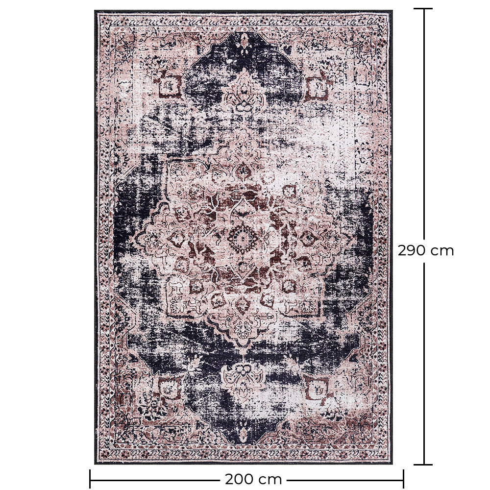 Vintage orientalisk matta för vardagsrum – Flerfärgad matta (290 x 200 cm) – för vardagsrum och sovrum – Farulo – RugRoyal