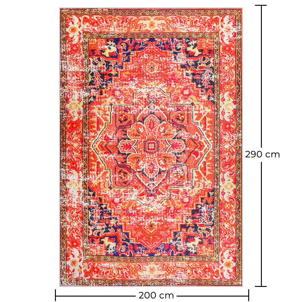 Senovinis rytietiškas kilimas svetainei – senovinio stiliaus daugiak spalvų kilimas (290 x 200 cm) – svetainei ir miegamajam – Silezija – RugRoyal