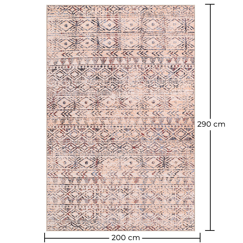 Vintage orientalisk matta för vardagsrum – beige matta med åldrad look (290 x 200 cm) – för vardagsrum och sovrum – Thali – RugRoyal