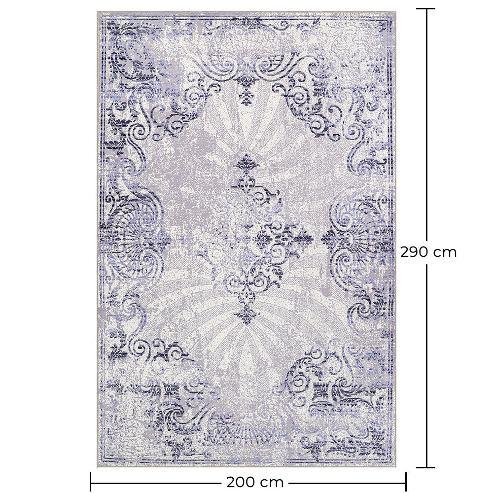 Vintage austrumu paklājs viesistabai – novecojis daudzkrāsains paklājs (290 x 200 cm) – viesistabai un guļamistabai – Rokoko – RugRoyal