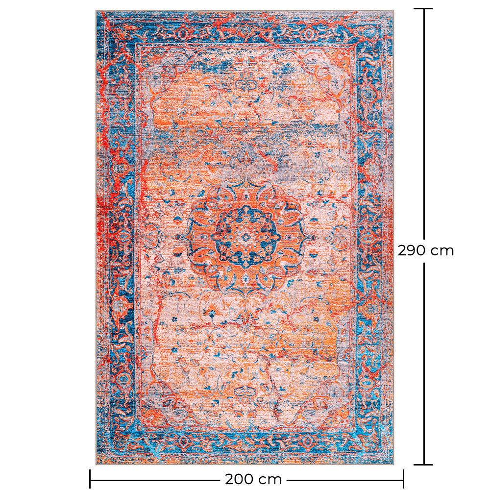 Senovinis rytietiškas kilimas svetainei – senovinio stiliaus daugiak spalvių kilimas (290 x 200 cm) – svetainei ir miegamajam – Zevida – RugRoyal