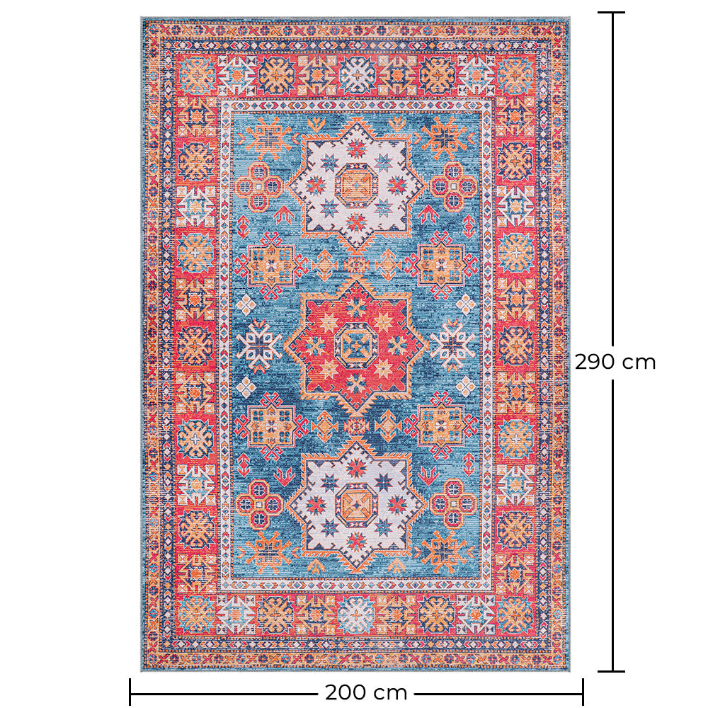 Senovinis rytietiškas kilimas svetainei – senovinio stiliaus daugiak spalvų kilimas (290 x 200 cm) – svetainei ir miegamajam – Fauna – RugRoyal