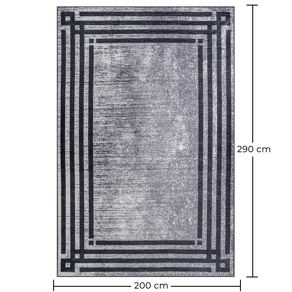 Senovinis rytietiškas kilimas svetainei – sendinto stiliaus pilkas kilimas (290 x 200 cm) – svetainei ir miegamajam – Verona – RugRoyal