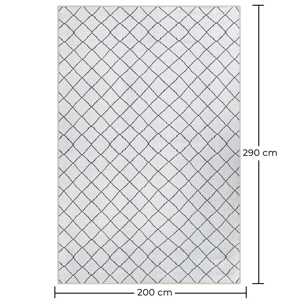 Stor teppe til stue – Moderne grått teppe (290 x 200 cm) – til stue og soverom – Sycamore – RugRoyal