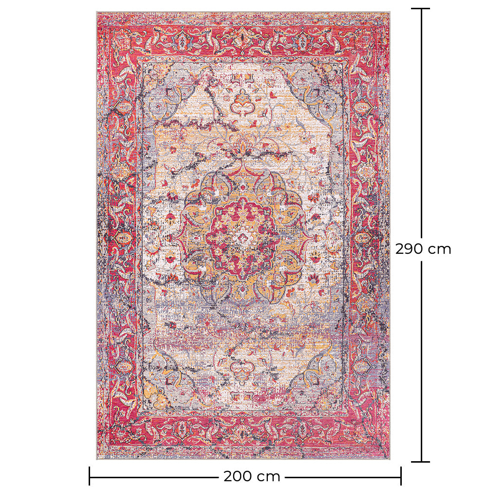 Senovinis rytietiškas kilimas svetainei – senovinio stiliaus daugiak spalvų kilimas (290 x 200 cm) – svetainei ir miegamajam – Celandine – RugRoyal