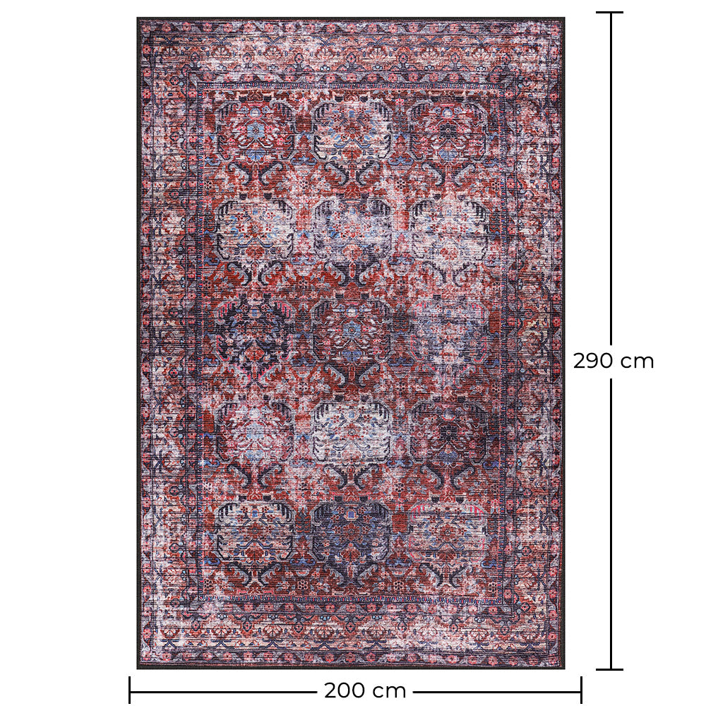 Senovinis rytietiškas kilimas svetainei – sendinto stiliaus smėlio spalvos kilimas (290 x 200 cm) – svetainei ir miegamajam – Soleil – RugRoyal